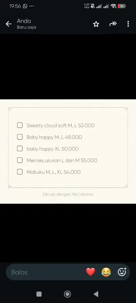 Popok bayi berbagai merk