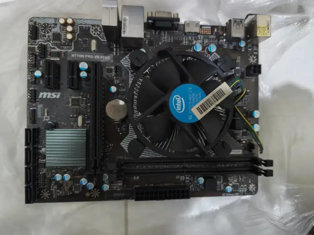 mobo MSI H110+ i5 7400
