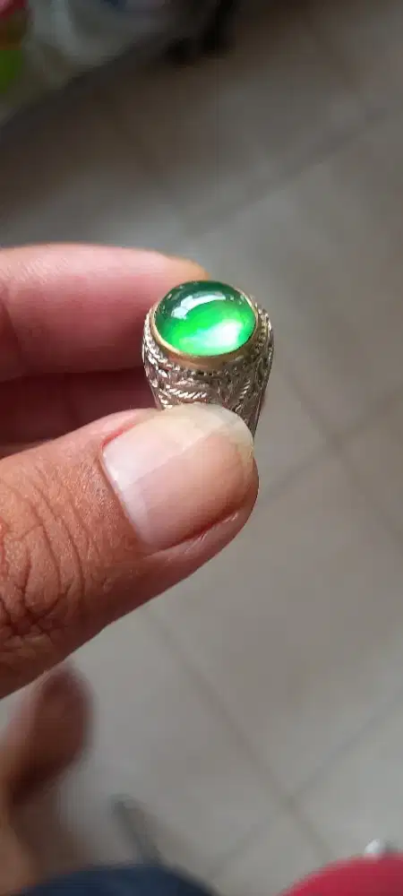Batu cincin giok burma natural super mantaul