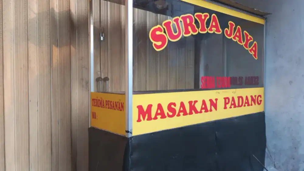 etalase bekas warung