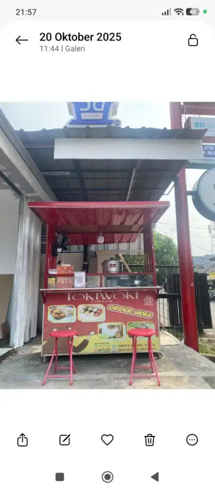 Dijual Gerobak Jualan Praktis