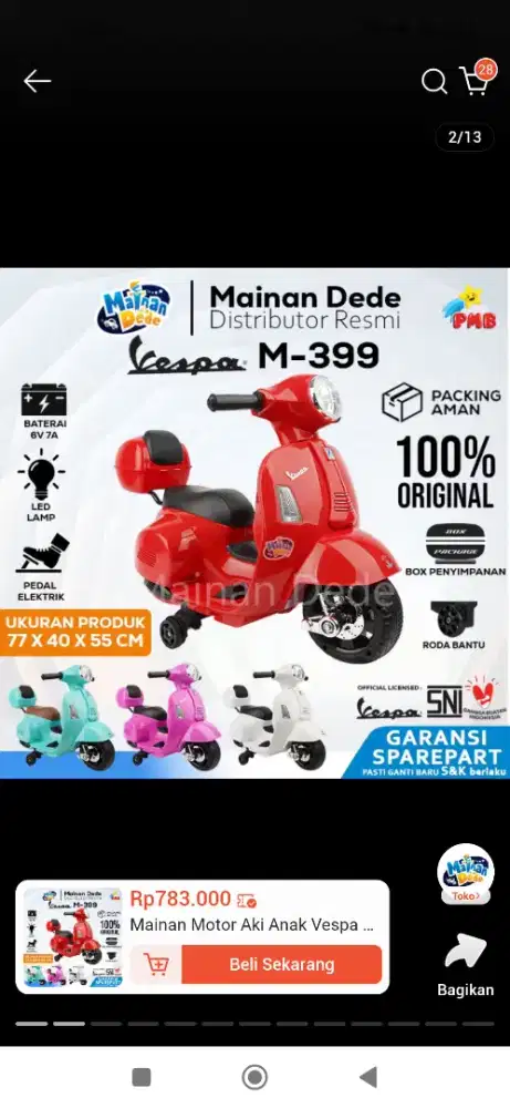 Mainan Motor Aki Anak