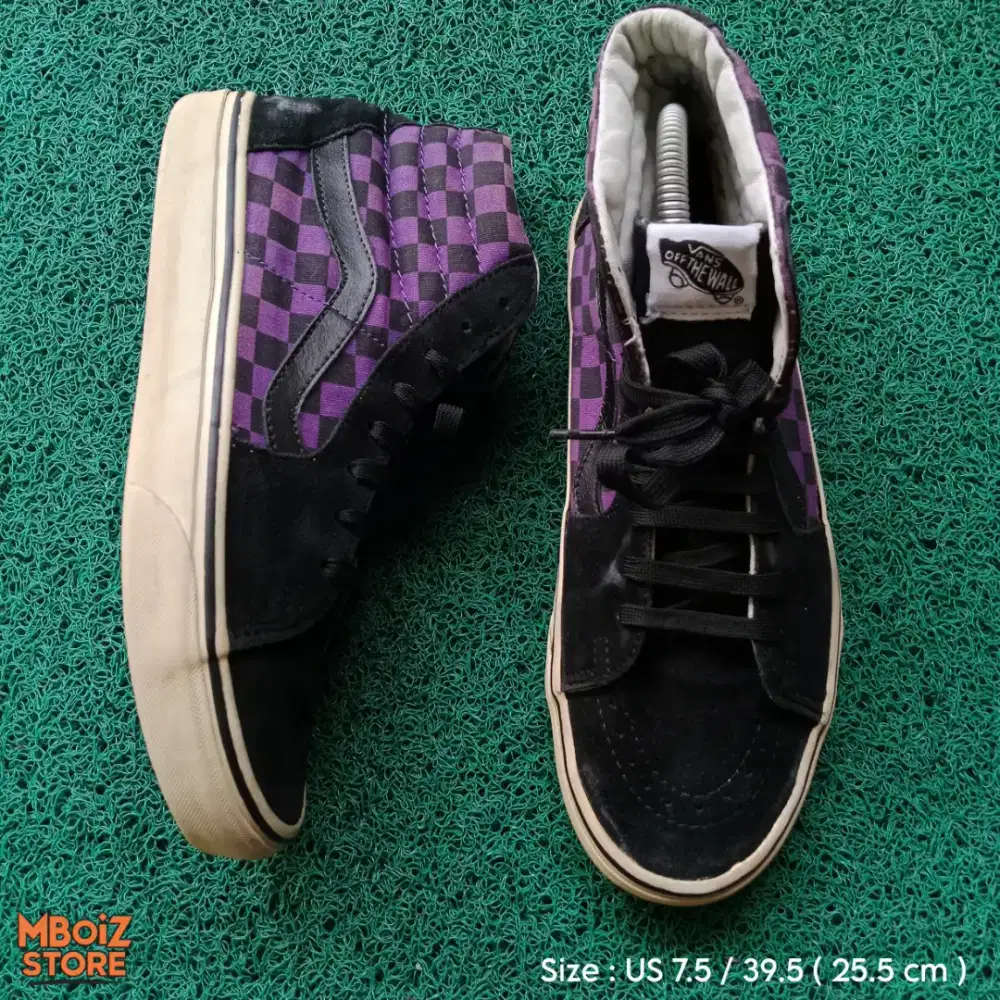 Sepatu VANS SK8 HI CHECKERBOARD