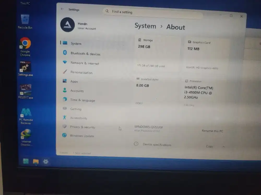 Lenovo Thinkpad L440 I3 Gen4 Ram 8Gb