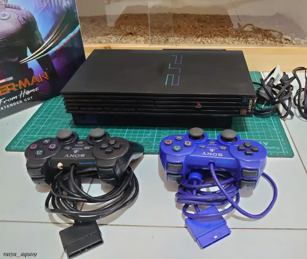 PS2 FAT BLACK hardisk internal game banyak