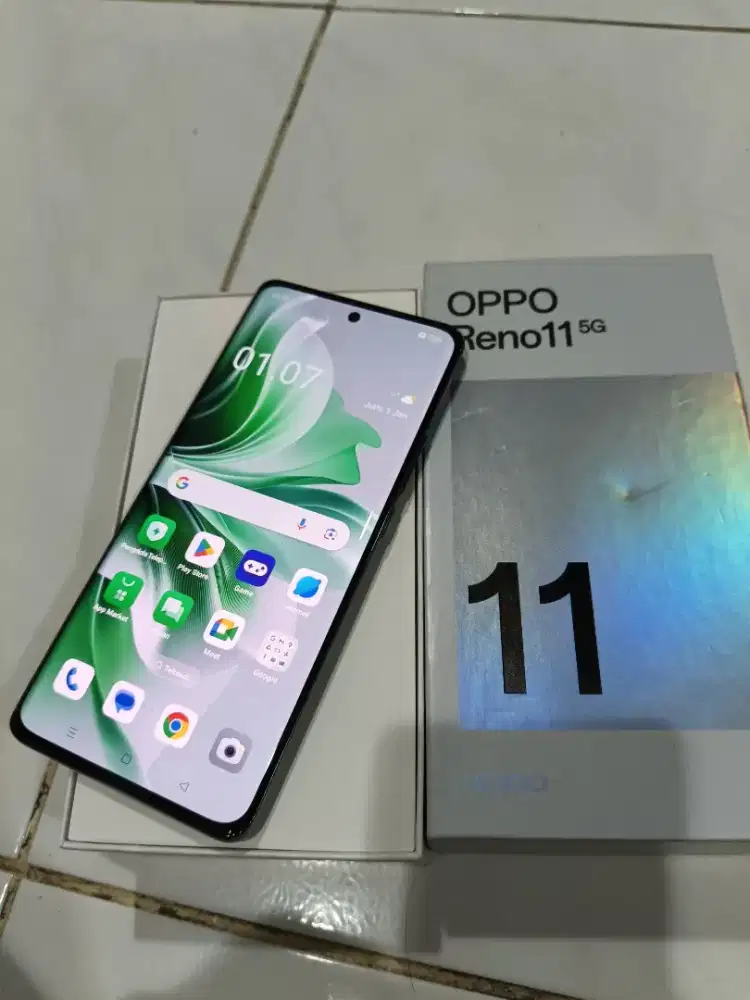 Second Oppo Reno 11 5G 8/256gb ex resmi hp+dus mulus normal murah aja