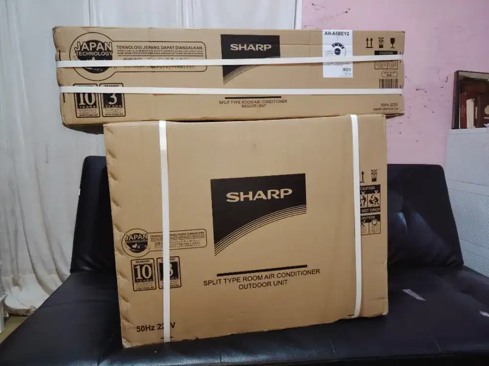 AC 1/2pk sharp standar type terbaru jenis freon R32