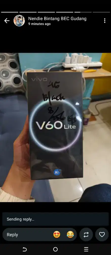 VIVO V60 Lite 4G 8GB+256GB Black BNIB Garansi Resmi Indonesia