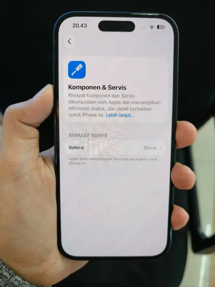 Iphone 15 256 bekas garansi resmi