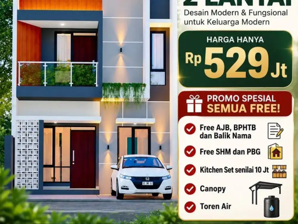 Dijual Rumah Murah 2 Lantai Dekat Tol Cileunyi Bandung