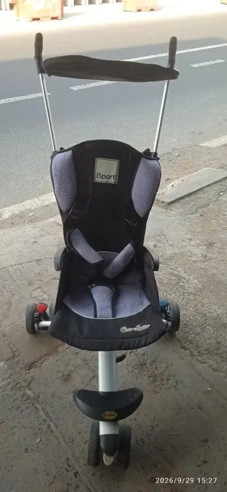 Baby stroller cabin size cocolate preloved