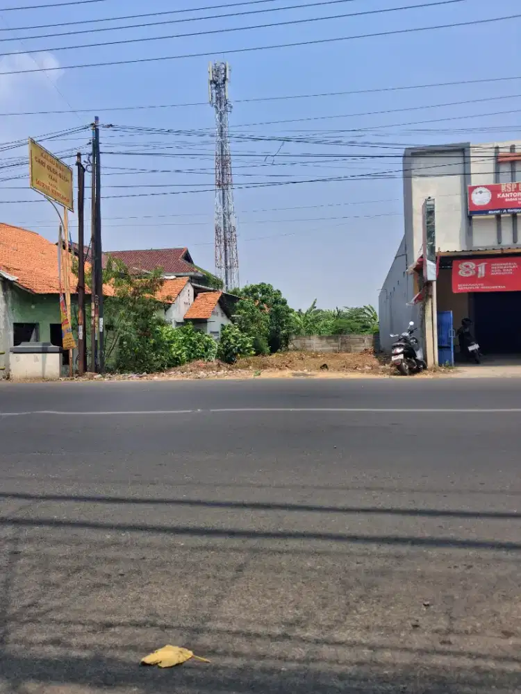Tanah dijual shm pinggir jalan raya