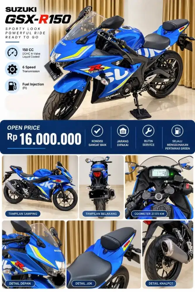 SUZUKI GSX R150 2017 FOR SALE