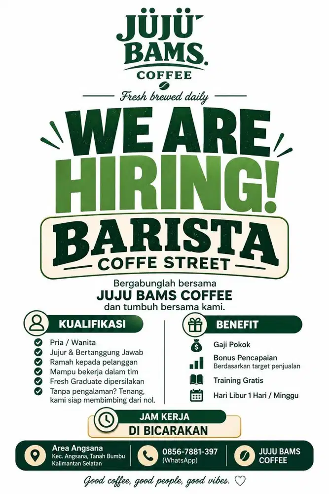 Lowongan kerja barista