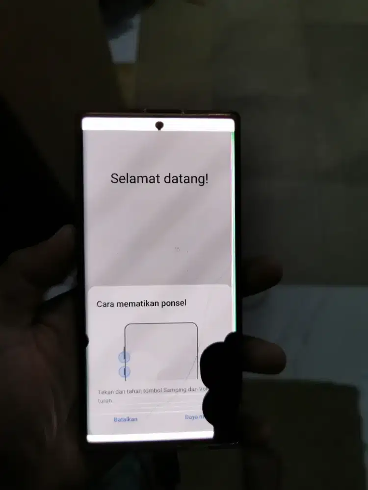 Jual hp samsung note 10 plus 12 256gb minus restart terus atau stuck
