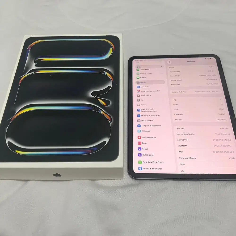 Ipad Pro M4 256gb Cellular 11 inch Ibox Fullset Likenew