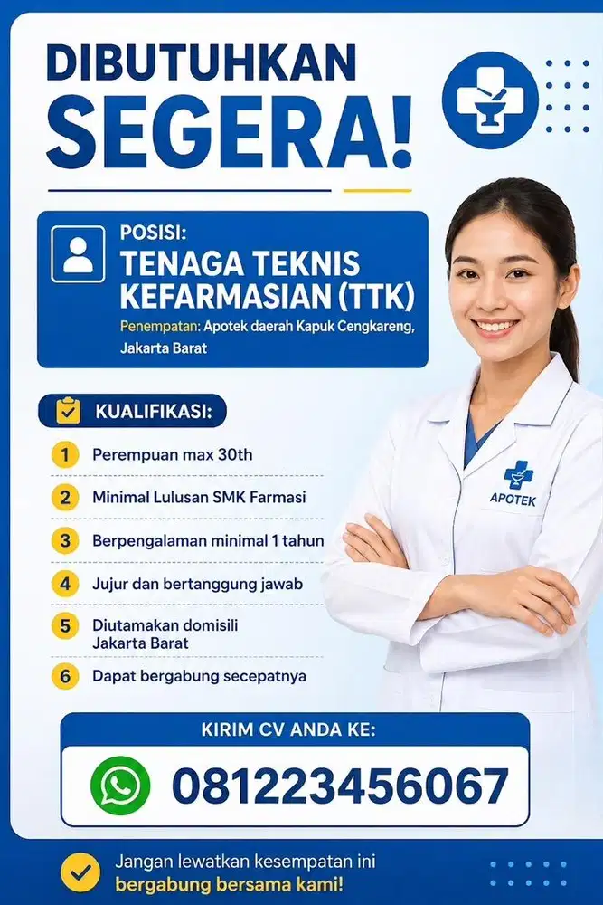 Asisten Tenaga Teknis Kefarmasian (ATTK) Apotek