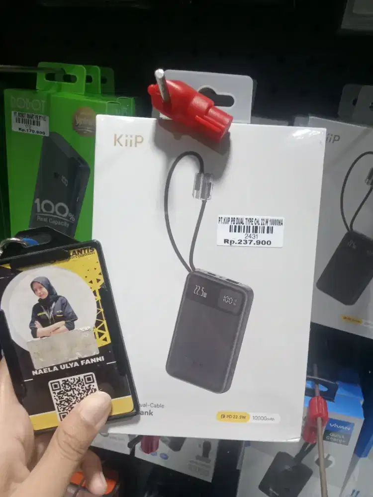 KIIP PB DUAL TYPE C+L 22W 10000MAH| ATLANTIS DAHSYAT