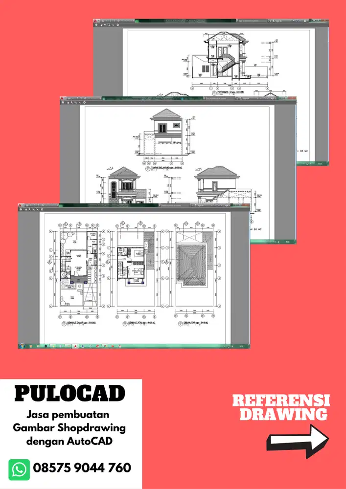 Jasa pembuatan Gambar Shopdrawing dengan Autocad [DRAFTER FREELANCE]