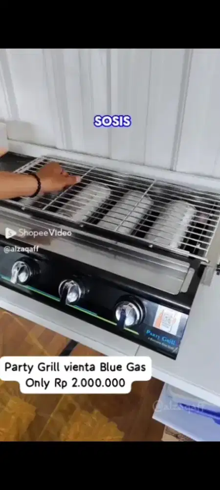 PARTY GRILL BLUE GAS VIENTA 4 TUNGKU