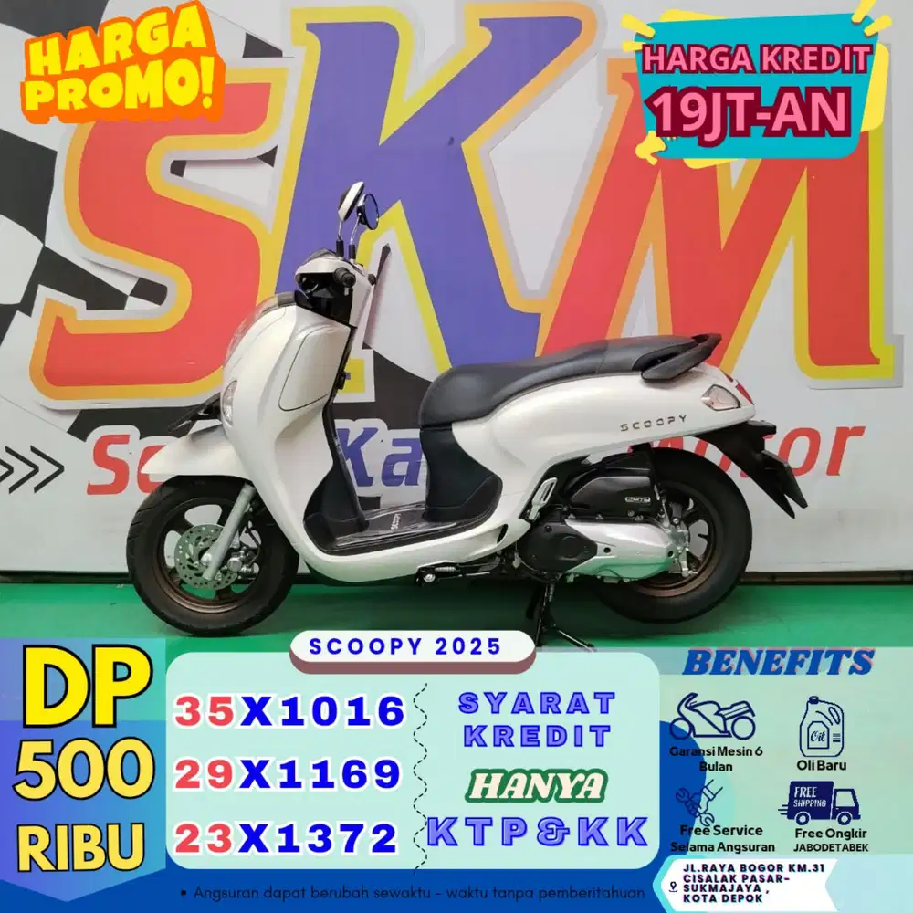 (DP 500 bisa bawa plng MTR) Scoopy 2025 cash credt