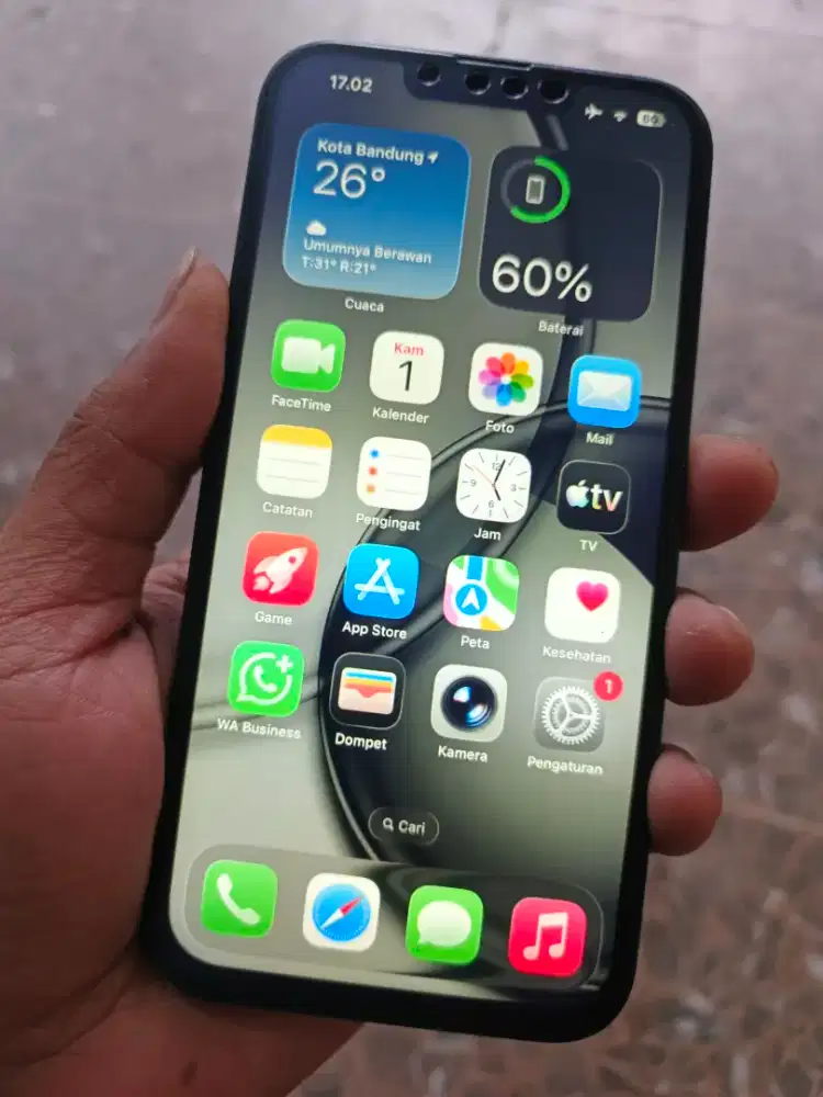 APPLE IPHONE 13 BASIC MIDNIGHT 128GB INTER ALLOP LENGKAP