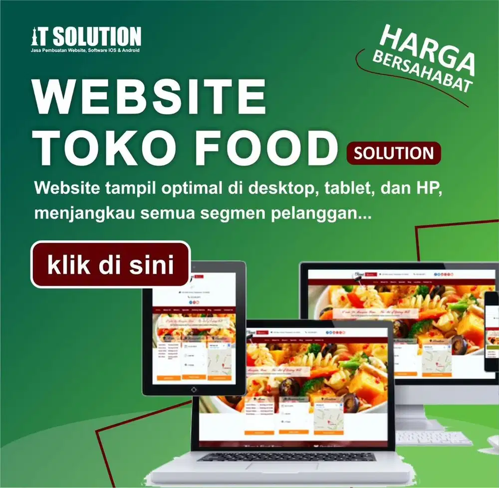 Jasa Pembuatan Website Toko Food Profesional