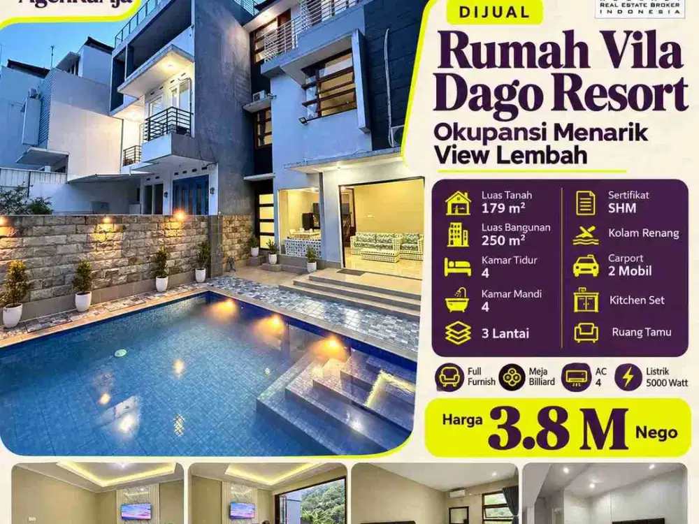 Villa Murah Mewah Dibawah 4M Dago Resort Bandung