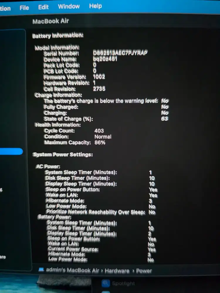 Macbook Air 2019 Core i5 8/256GB