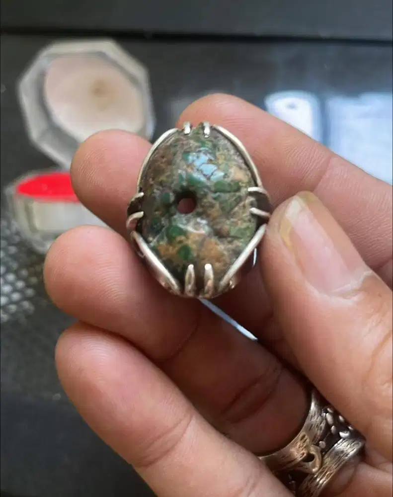 Cincin Pirus Hijau Combong
