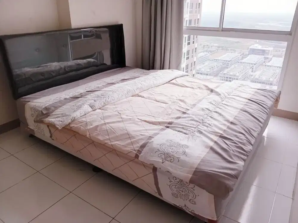 Disewakan Apartemen Tokyo Riverside PIK2, 2BR, Full Furnished, Rp 43 Juta/Thn