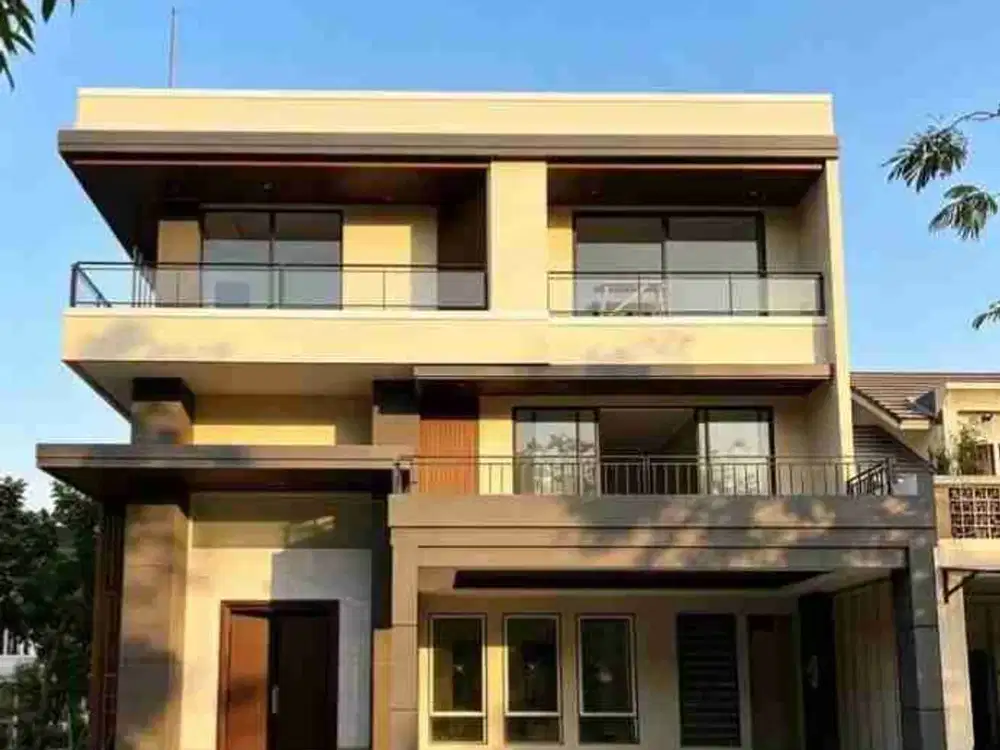 Jual Rumah Mewah di BSD Greenwich Park, Baru, Design Mandiri, Hoek Bonus Tanah Fasum