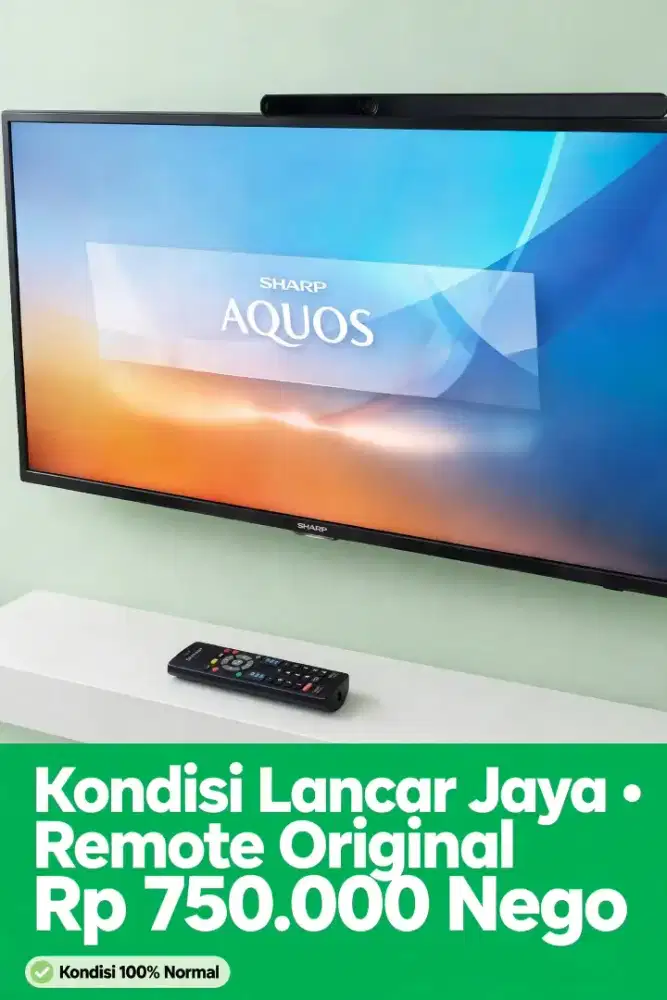 Sharp 32 2T-C32BA11 Jakarta - Minus Merah - Nyala 750 Nego