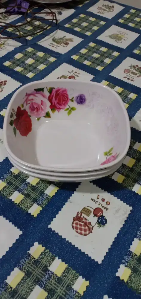 Mangkok Bunga Melamin (Diameter 15 cm) - 100% Baru