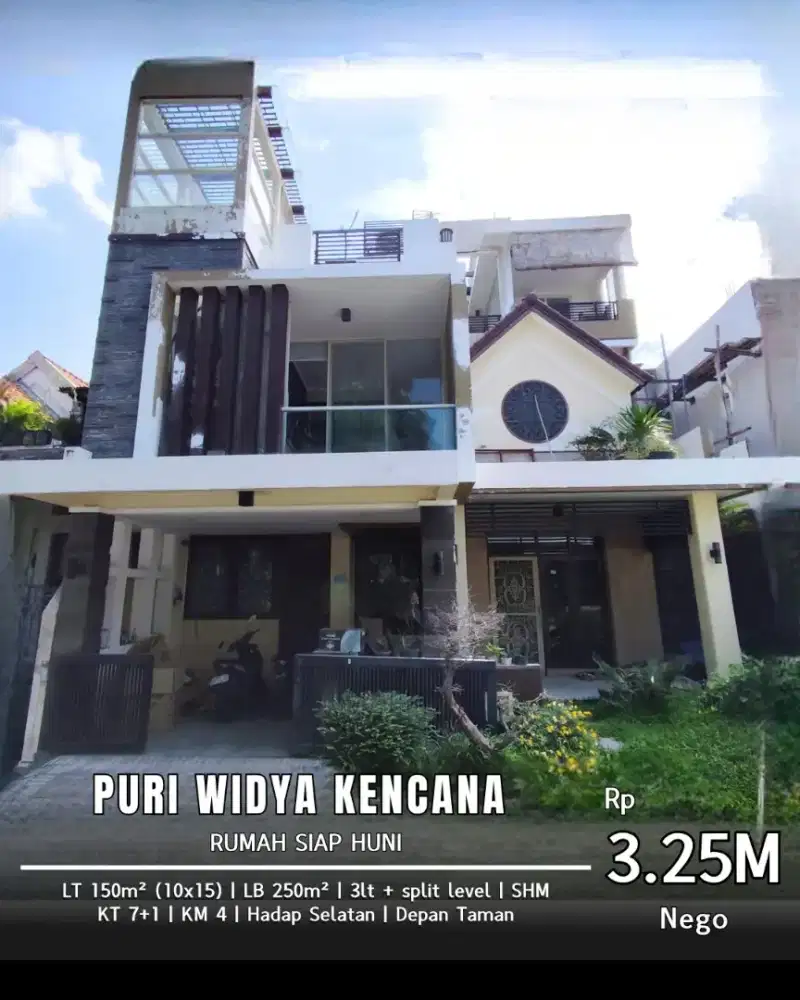 Rumah citraland utama cluster favorit depan taman