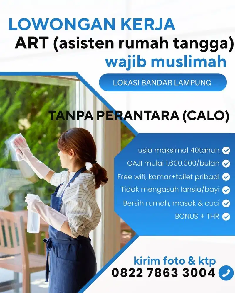 art (tanpa mengurus lansia/bayi)