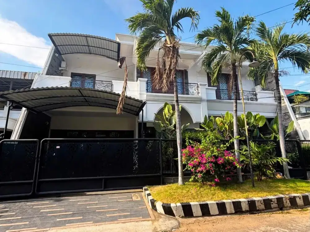 Rumah Mewah Full Furnish  2 Lantai,  Siap Huni di Rungkut Asri ( 3 menit ke MERR ) Surabaya Timur. (10 menit ke Airport Juanda)