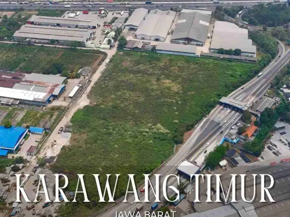 DIJUAL.MURAH TANAH PADAT ZONA INDUSTRI DEKAT TOLL KARAWANG TIMUR, BISA BELI PER KAVLING