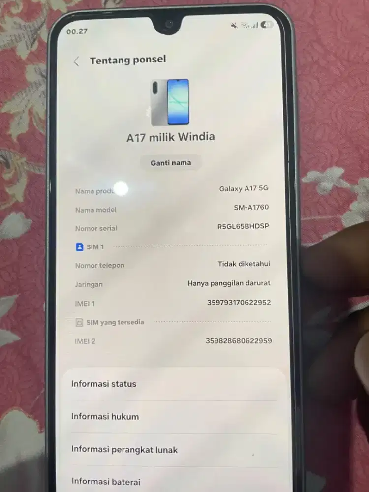 Hp samsung a17 5G