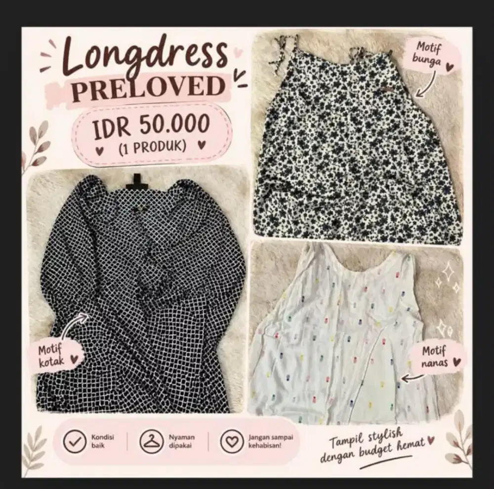 Baju sweater dress cantik