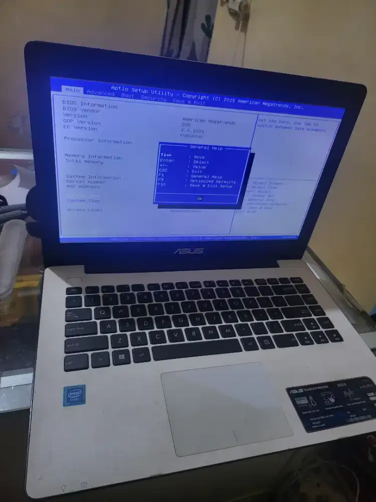 Asus X453S harus instal ulang