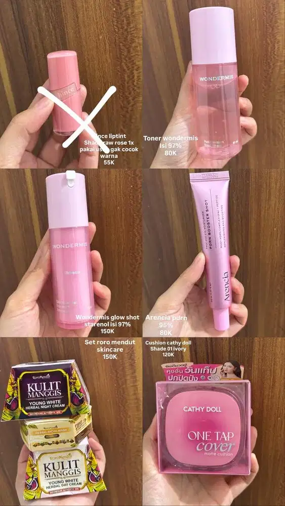 Preloved skincare