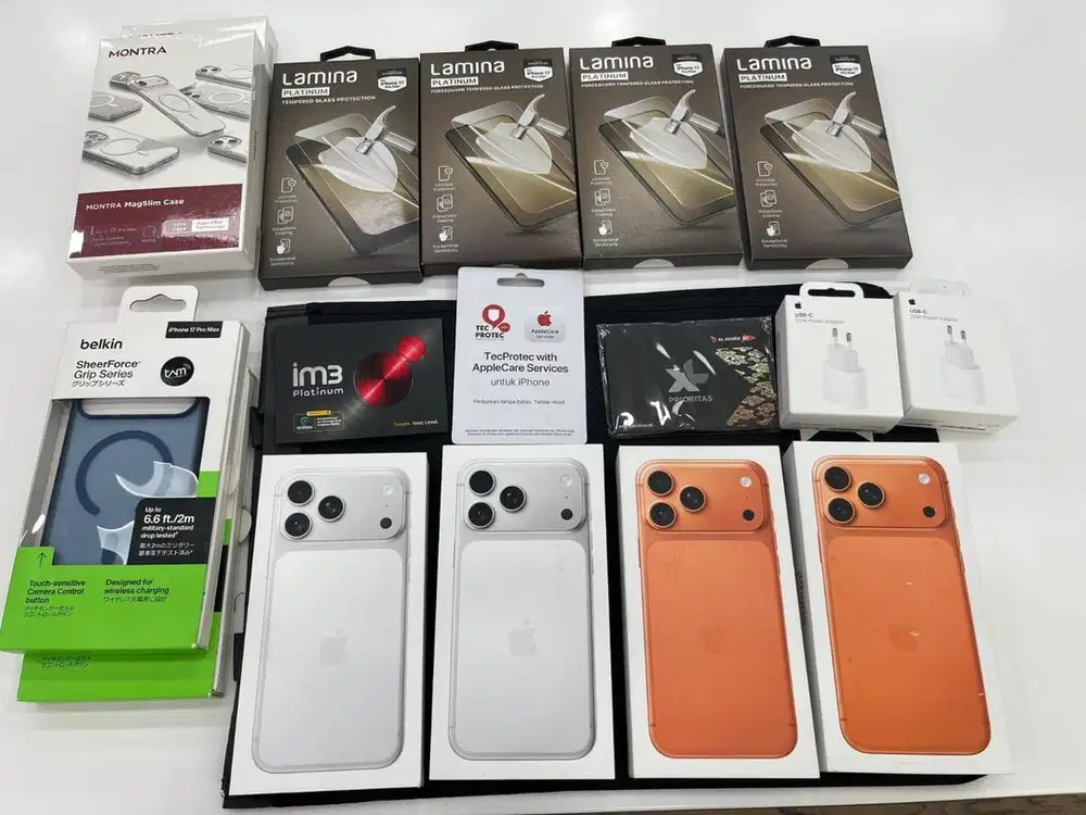 iphone 17promax gratis adapter original dan anti gores