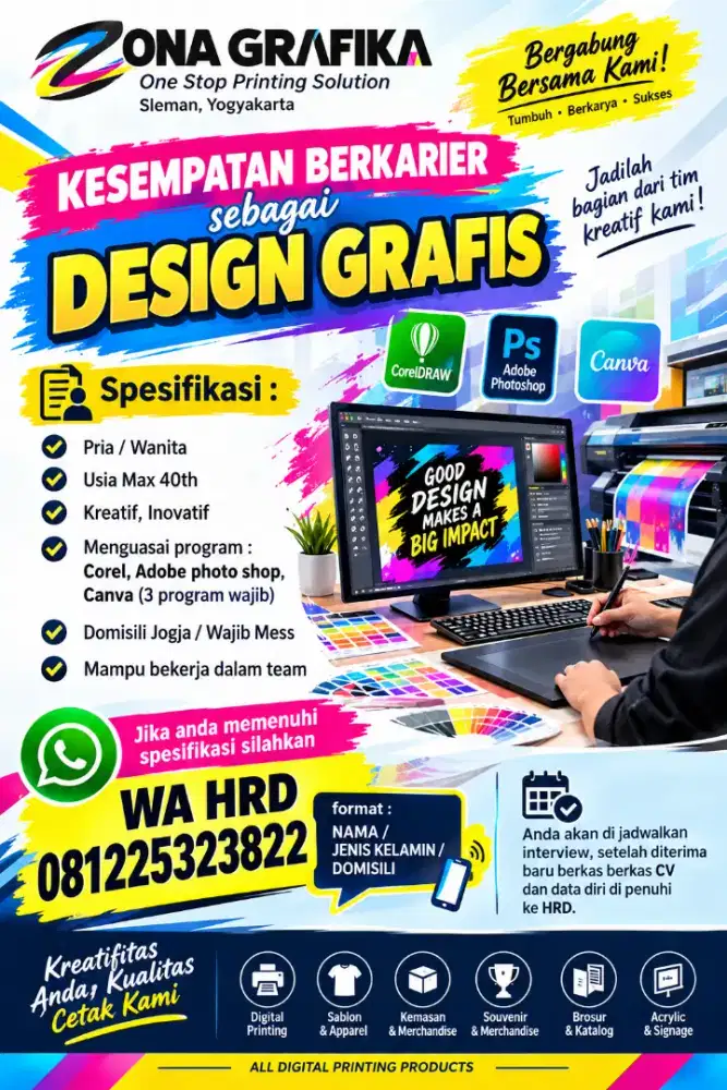 SEGERA DI BUTUHKAN DESIGN GRAFIS