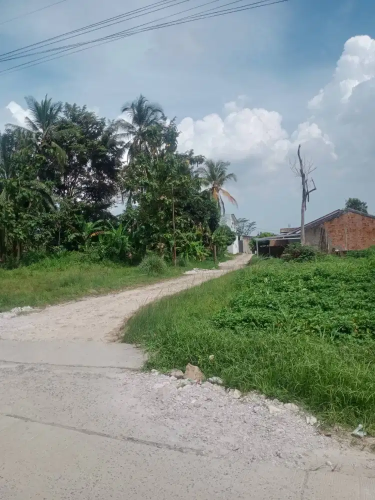 TANAH MURAH JATIMULYO DIPINGGIR JALAN COR RIGIT BETON
