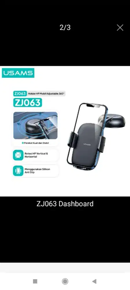 HOLDER USAMS ZJ063 Phone Holder Mobil Center Console Car Holder