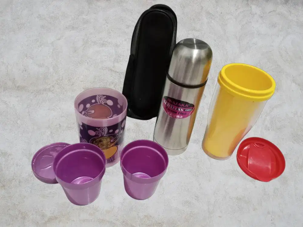BORONGAN!!! TUMBLER / THERMOS IWASAKA JEPANG +2 TUMBLER ANAK