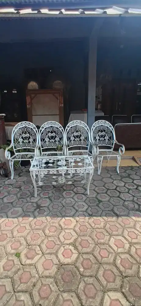 Set kursi merak vintage