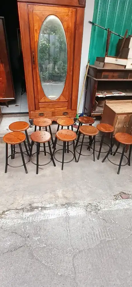 Kursi bakso kursi cafe vintage