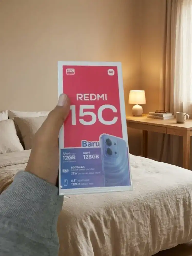 New Xiaomi Redmi 15C NFC 6+6/128 Garansi resmi 15bulan